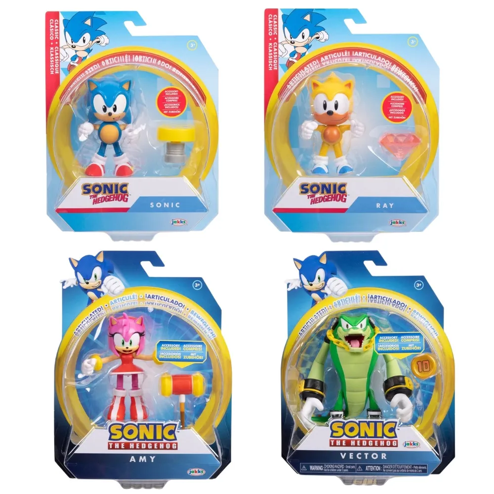Sonic gibljiva figura 10 cm 