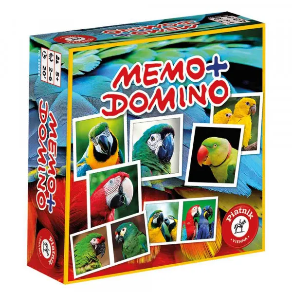 Piatnik Memo domino Papagaji 