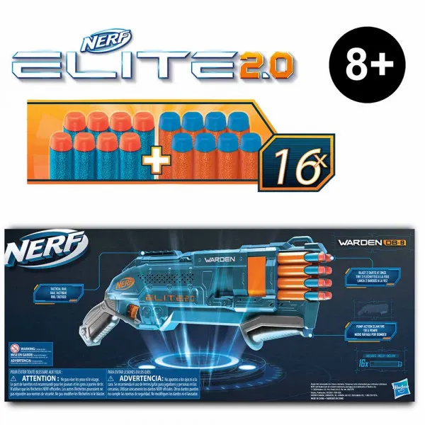 Nerf Elite 2.0 Warden DB 8 ispaljivač 